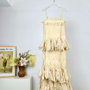 𝒁𝑰𝑴𝑴𝑬𝑹𝑴𝑨𝑵𝑵 Eden suspender long dress